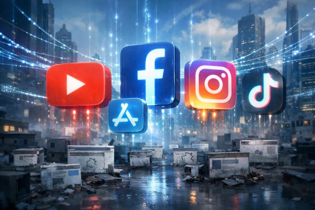 entdecken sie, warum die sichtbarkeit im web zunehmend von plattformen und nicht mehr nur von traditionellen websites bestimmt wird, und wie sich dies auf digitales marketing und online-präsenz auswirkt.