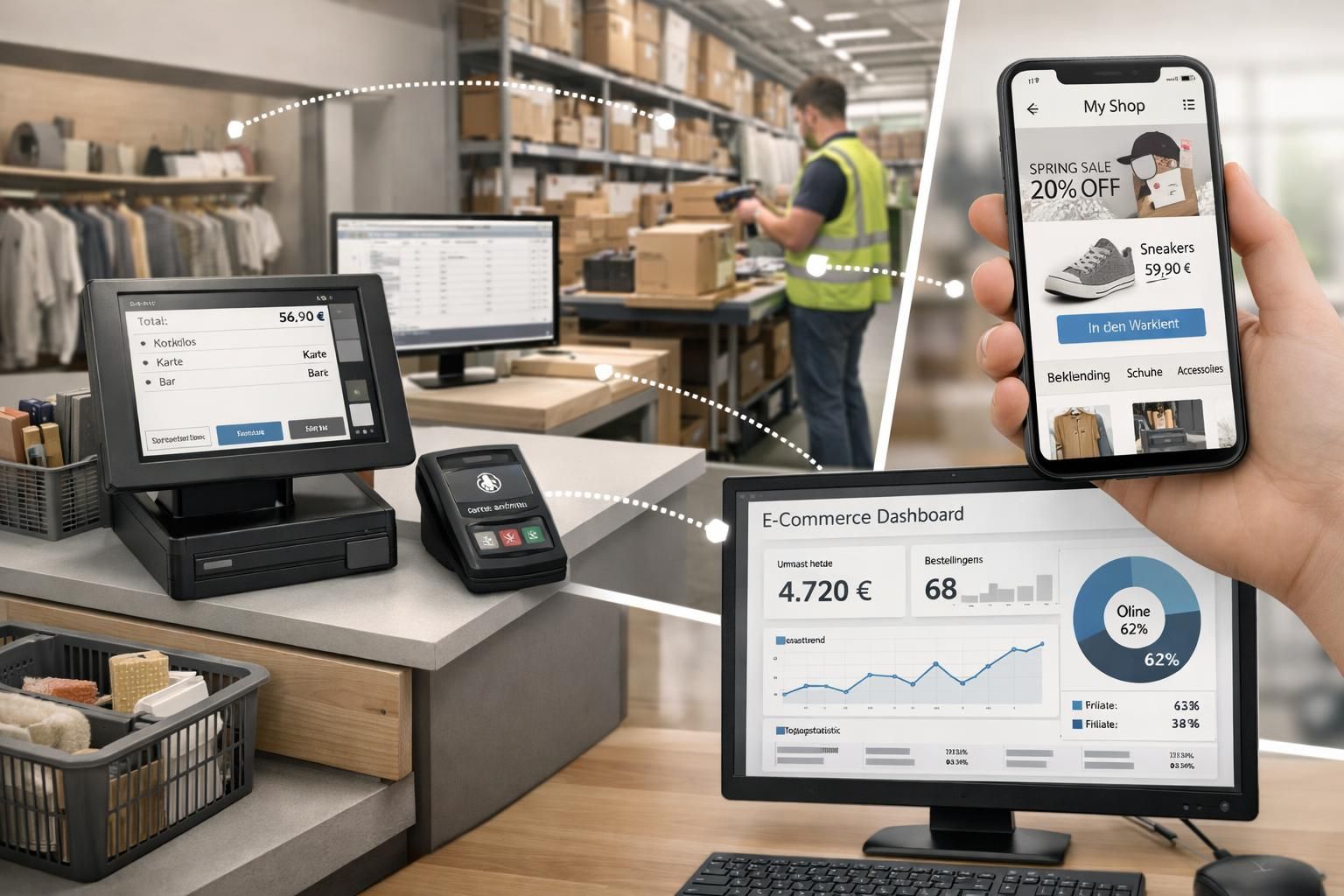 entdecken sie, wie unified commerce die grundlage für skalierbare e-commerce-ökosysteme bildet und unternehmen hilft, nahtlose kundenerlebnisse und effiziente geschäftsprozesse zu schaffen.