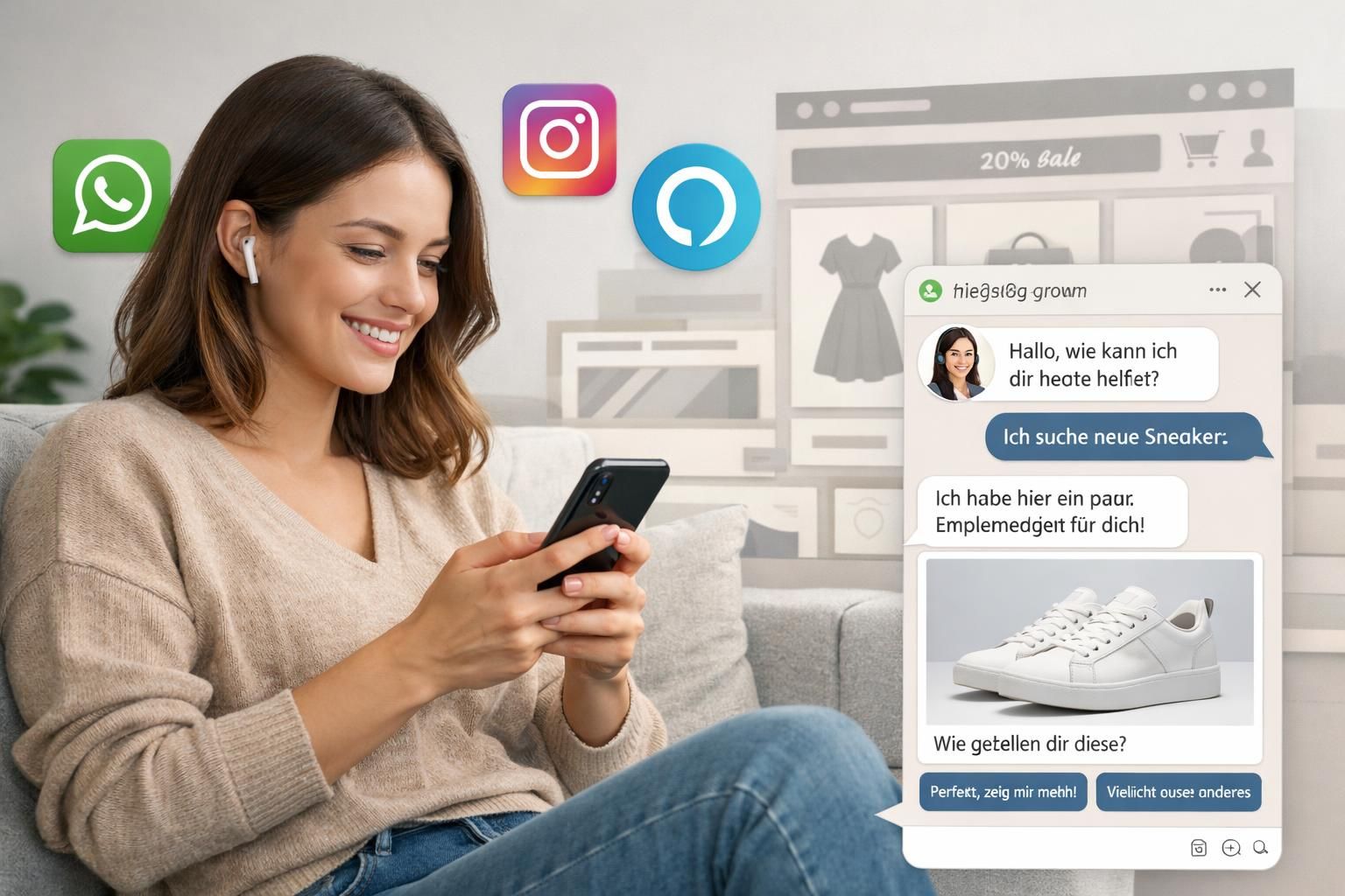 erfahren sie, wie conversational commerce die customer journey im e-commerce revolutioniert, indem es personalisierte interaktionen und nahtlose einkaufserlebnisse ermöglicht.